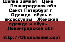 Шапка зимняя › Цена ­ 650 - Ленинградская обл., Санкт-Петербург г. Одежда, обувь и аксессуары » Женская одежда и обувь   . Ленинградская обл.